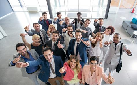 Portrait Of Smiling Business People